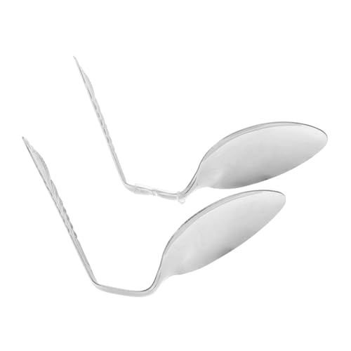 KOMBIUDA 2Pcs Requisiten Spielzeuglöffel Gimmick Requisiten Trick Prop Metall Silber KOMBIUDA 2Pcs Requisiten Spielzeuglöffel Gimmick Requisiten Trick Prop Metall Silber von KOMBIUDA