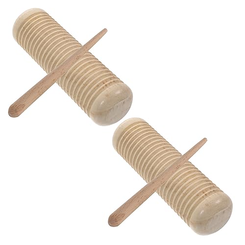 KOMBIUDA 2Sätze Holz Schlaginstrument Teiliges Guiro Percussion Instrument für Musikinstrument Musikalischen Entwicklung und Kreativen Fähigkeiten für Frühe KOMBIUDA 2Sätze Holz Schlaginstrument Teiliges Guiro Percussion Instrument für Musikinstrument Musikalischen Entwicklung und Kreativen Fähigkeiten für Frühe von KOMBIUDA