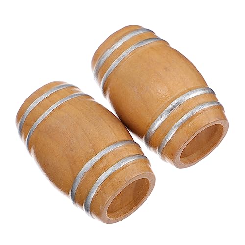 KOMBIUDA 2St Bier aus dem Holzfass Puppe Dekorationen Füllstoffe Wein für kinderspielzeug Kid Toys Klassische natürliche Vollholzfässer Mini-Dekoration aus Holz Khaki KOMBIUDA 2St Bier aus dem Holzfass Puppe Dekorationen Füllstoffe Wein für kinderspielzeug Kid Toys Klassische natürliche Vollholzfässer Mini-Dekoration aus Holz Khaki von KOMBIUDA