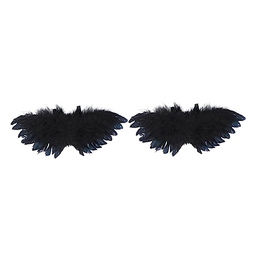 KOMBIUDA 2St Engelsflügel Desktop-Trophäe falsche Katze weiße Dekoration Hochzeit Kostüm co weihnachtsdeko Halloween Dekoration Engel schwarzer Flügel schwarzer Federflügel Plastik Black KOMBIUDA 2St Engelsflügel Desktop-Trophäe falsche Katze weiße Dekoration Hochzeit Kostüm co weihnachtsdeko Halloween Dekoration Engel schwarzer Flügel schwarzer Federflügel Plastik Black von KOMBIUDA