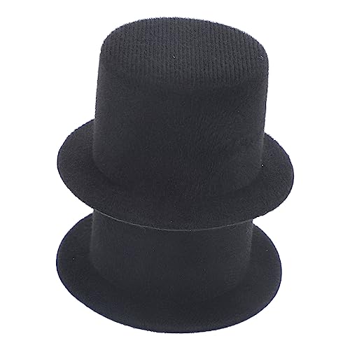 KOMBIUDA Stoffmaterialien Mini-Tops-Hut 2 Stück Miniatur-hüte Puppenzubehör Dekorative Hüte Basteln Mini-hüte Für Jungen Und Mädchen von KOMBIUDA