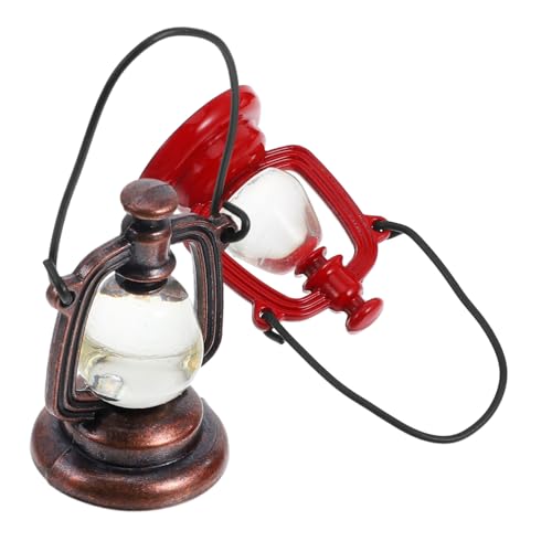 KOMBIUDA 2St Mini-Petroleumlampe Miniatur Mini-Puppenhaus Hauszubehör Decked Accessoires Retro lampen puppenstuben Beleuchtung Vintage Puppenhausleuchte Puppenmöbel Legierung KOMBIUDA 2St Mini-Petroleumlampe Miniatur Mini-Puppenhaus Hauszubehör Decked Accessoires Retro lampen puppenstuben Beleuchtung Vintage Puppenhausleuchte Puppenmöbel Legierung von KOMBIUDA