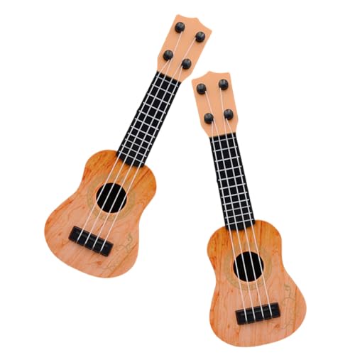 KOMBIUDA 2st Mini-Ukulele Musikspielzeug Für Kindergitarre Ukulele Modelle Für Kinder Ukulele Modell Spielzeug Kinder Gitarre Plastik Mädchen Kleinkind Saiteninstrument von KOMBIUDA