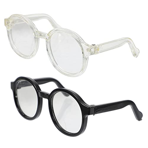 KOMBIUDA 2St Puppenbrille Mini-Puppen Kostümzubehör für Minipuppen entwicklung kindliche entwicklung leichte Anziehbrille für Puppen Requisiten zum Ankleiden von Puppen Plastik Black KOMBIUDA 2St Puppenbrille Mini-Puppen Kostümzubehör für Minipuppen entwicklung kindliche entwicklung leichte Anziehbrille für Puppen Requisiten zum Ankleiden von Puppen Plastik Black von KOMBIUDA