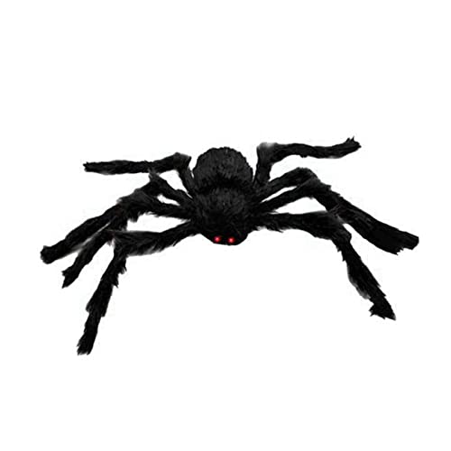 KOMBIUDA 2st Riesige Schwarze Spinne Halloween-Trick-Spinnen Goblincore-raumdekoration Plüschtiere Simulationsspinne Outdoor-spielsets Rasenspinne Draussen Baby Spinnennetz von KOMBIUDA