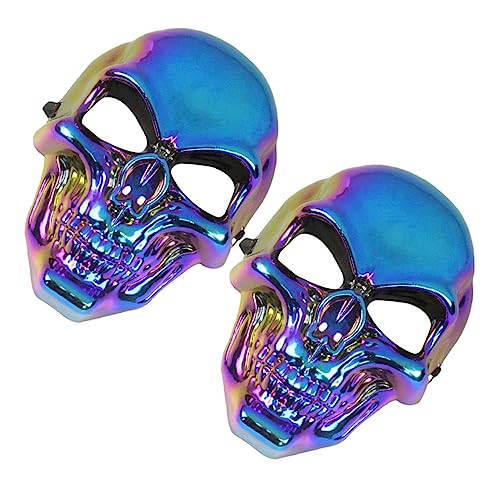KOMBIUDA 2 Stücke Maske Für Halloween Party Jognée Überzug Schädel Maske Scary Design Für Cosplay von KOMBIUDA