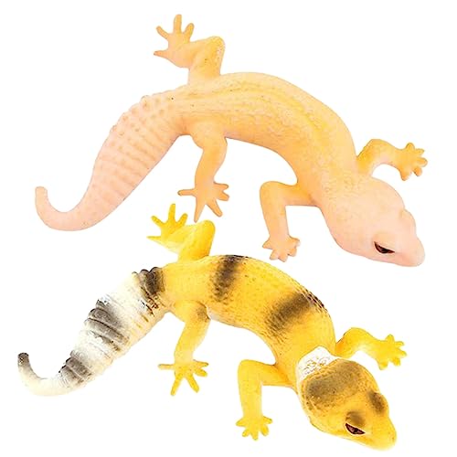 KOMBIUDA 2St Simulations-Gecko matschiges Kleinkindspielzeug Eidechsenfigur Figuren Tierfigur Echse Echse Miniatur-Eidechsenstatue Eidechsenmodell PVC KOMBIUDA 2St Simulations-Gecko matschiges Kleinkindspielzeug Eidechsenfigur Figuren Tierfigur Echse Echse Miniatur-Eidechsenstatue Eidechsenmodell PVC von KOMBIUDA