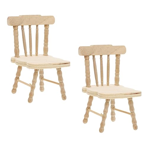 KOMBIUDA 2St Stuhlform für kinderspielzeug Children Toys kinderknallzeug puppenstubenmöbel Toys Mini-Hausstuhl Mikroszenenverzierung Miniaturmöbel hölzern Light Brown KOMBIUDA 2St Stuhlform für kinderspielzeug Children Toys kinderknallzeug puppenstubenmöbel Toys Mini-Hausstuhl Mikroszenenverzierung Miniaturmöbel hölzern Light Brown von KOMBIUDA