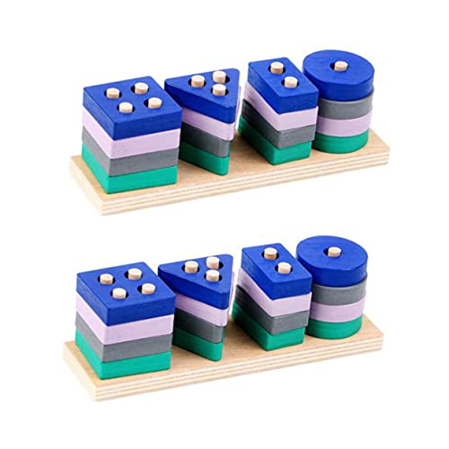KOMBIUDA 2Stücke Geometrisches Lernspielzeug Für Kleinkinder Pädagogisches Stapelspielzeug Zur Form Und Farbenerkennung Frühes Lernspielzeug Für Jahre Alte KOMBIUDA 2Stücke Geometrisches Lernspielzeug Für Kleinkinder Pädagogisches Stapelspielzeug Zur Form Und Farbenerkennung Frühes Lernspielzeug Für Jahre Alte von KOMBIUDA
