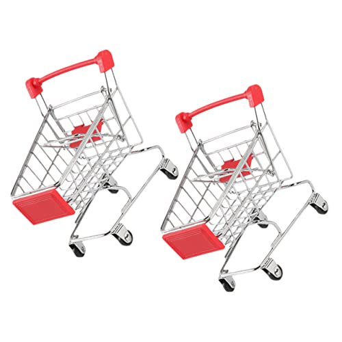 KOMBIUDA 2Stücke Mini Einkaufswagen Pack Trolley für Kaufladen oder Dekoration für zu Festen und Anlässe KOMBIUDA 2Stücke Mini Einkaufswagen Pack Trolley für Kaufladen oder Dekoration für zu Festen und Anlässe von KOMBIUDA