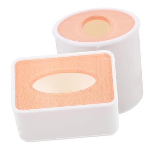 KOMBIUDA 2er-Box Miniatur-taschentuchbox Mikro-Requisiten Miniatur-Schlafzimmer-Accessoire Puppenhauszubehör Miniatur-zubehör Mini-taschentuchhalter Miniaturdekor Plastik von KOMBIUDA