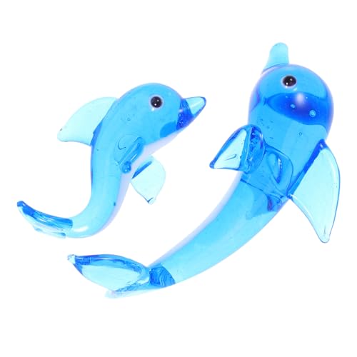 KOMBIUDA 2pcs Handgefertigtes Glas Delphin -Figuren Marine Tiermodell Ornamente Für Wohnkultur Wohnzimmer Schlafzimmer Büro Statue Tier Sammlerstücke KOMBIUDA 2pcs Handgefertigtes Glas Delphin -Figuren Marine Tiermodell Ornamente Für Wohnkultur Wohnzimmer Schlafzimmer Büro Statue Tier Sammlerstücke von KOMBIUDA