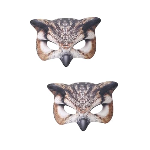 KOMBIUDA 2st Halloween-maske Kitsune Halloween-hundekopfmaske Schnabelmaske Krähe Halloweenkostüm Wolf Masken Halloween 3d-tier Aufblasbares Kostüm Fuchsmaske Cartoon-fuchs-maske Eva Brown KOMBIUDA 2st Halloween-maske Kitsune Halloween-hundekopfmaske Schnabelmaske Krähe Halloweenkostüm Wolf Masken Halloween 3d-tier Aufblasbares Kostüm Fuchsmaske Cartoon-fuchs-maske Eva Brown von KOMBIUDA