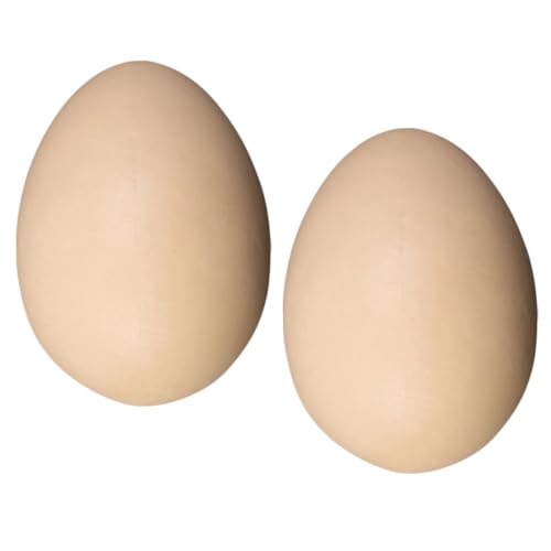 KOMBIUDA 2st Nachgeahmte Eier Dekoratives Ei Hühnerstall Eier Küchenessen Osterei DIY Handwerk Eier Requisiten Gefälschte Eiermodelle Simulierte Eierverzierung Bleieier PVC Weiß Graffiti von KOMBIUDA