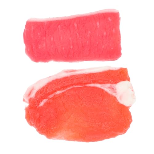 KOMBIUDA 2st Schweinefleisch-Modell Küche So Tun, Als Würden Künstliches Schweinefleischmodell Essen Fleisch Künstliches Lebensechtes Fleisch Simulationsfleisch PVC Rot KOMBIUDA 2st Schweinefleisch-Modell Küche So Tun, Als Würden Künstliches Schweinefleischmodell Essen Fleisch Künstliches Lebensechtes Fleisch Simulationsfleisch PVC Rot von KOMBIUDA
