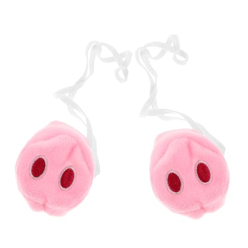 KOMBIUDA 2 Stücke Süße Schweinenase Party Cosplay Stoff Requisiten Mit Gummibändern Für Halloween Verkleidung Festliche Anlässe Tierkostümzubehör von KOMBIUDA