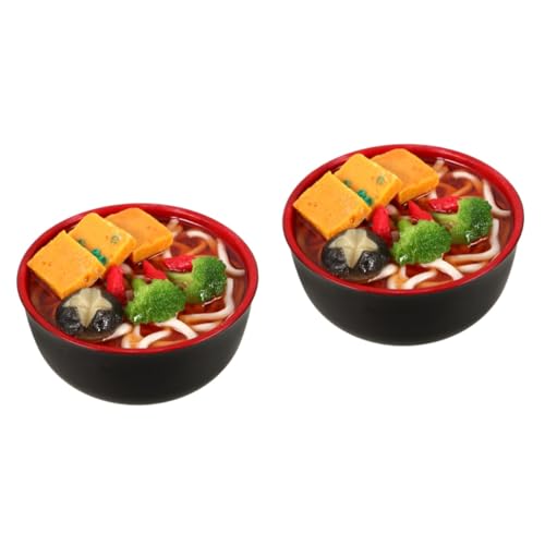 KOMBIUDA 2 Stücke Mini Spielen Lebensmittel Miniatur Lebensmittel Modell Nudeln Mini Lebensmittel Prop Für Mini Gefälschte Mini Lebensmittel Modell Spielzeug von KOMBIUDA
