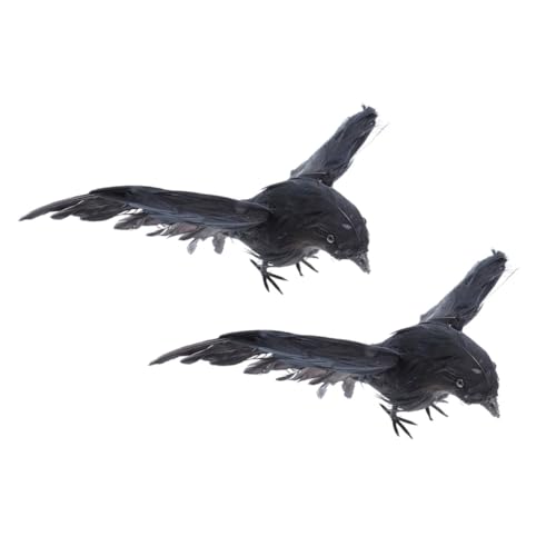 KOMBIUDA Halloween Krähen- Schwarz Gefiedertes Krähen-Set Für Home-Party-gartendekorationen KOMBIUDA Halloween Krähen- Schwarz Gefiedertes Krähen-Set Für Home-Party-gartendekorationen von KOMBIUDA