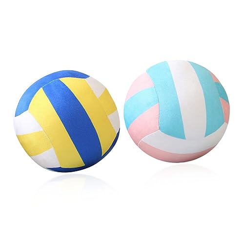 KOMBIUDA 2st Volleyball-plüschtier Geschenk Für Teenager-mädchen Plüsch Sportspielzeug Geschenk Geschenke Für Teenager-mädchen Geschenke Für Mädchen Sofakissen Kind Wasserball Tuch Füllung von KOMBIUDA