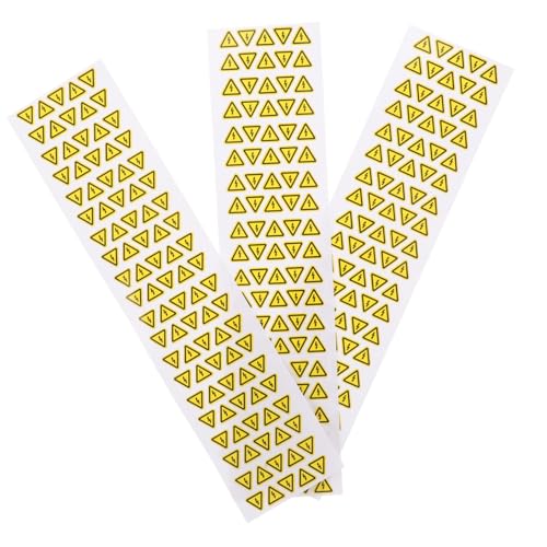 KOMBIUDA 3 Blätter Anti-Schock- -Label elektrische Warnschilder Sicherheitswarnaufkleber -Warnschild Hochspannungs-Warnzeichen Hochspannungs-Warnschilder PVC Yellow von KOMBIUDA