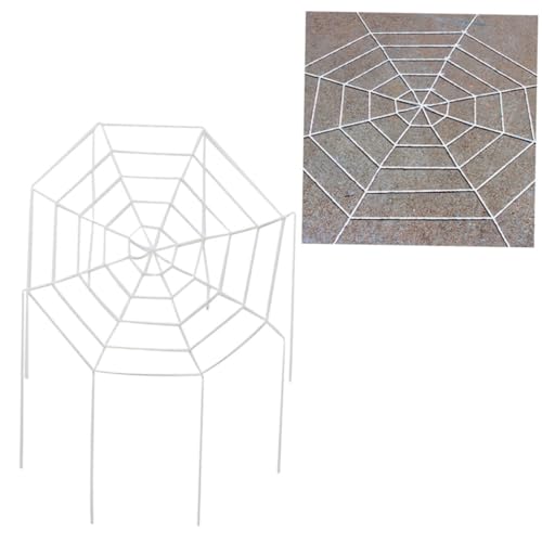 KOMBIUDA 3 Mini-Halloween-Dekor riesiges Spinnennetz Spinnennetz-Dekoration DIY-Verzierung Halloween-Dekoration Spinnennetz-Halloween-Accessoire Requisiten Dekorationen schmücken Weiß von KOMBIUDA