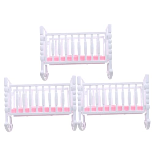 KOMBIUDA 3 STK Doll Shaker Zubehör puppenbett Puppenbettchen Puppenwiege Zubehör Puppenbett Plastikspielzeug Puppenhauszubehör Puppenwiege, Weiß KOMBIUDA 3 STK Doll Shaker Zubehör puppenbett Puppenbettchen Puppenwiege Zubehör Puppenbett Plastikspielzeug Puppenhauszubehör Puppenwiege, Weiß von KOMBIUDA