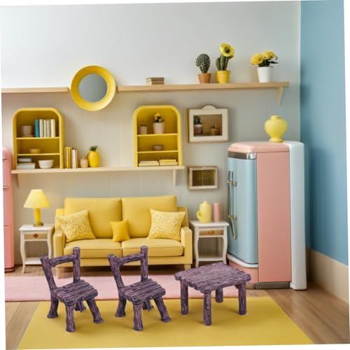 KOMBIUDA 3 Sätze Miniatur Harz Tisch und Stühle Detailreiche Mikro-landschaftsdekoration DIY Feengarten Zubehör Kompakte Realistische Figuren für Puppenhaus und Schreibtischgestaltung KOMBIUDA 3 Sätze Miniatur Harz Tisch und Stühle Detailreiche Mikro-landschaftsdekoration DIY Feengarten Zubehör Kompakte Realistische Figuren für Puppenhaus und Schreibtischgestaltung von KOMBIUDA