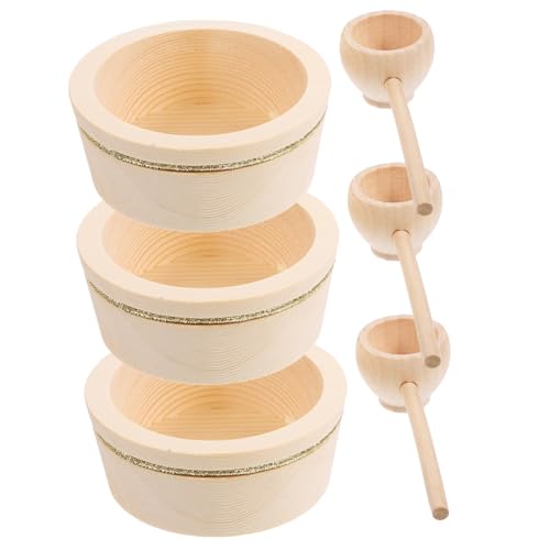 KOMBIUDA 3 Sätze Teiliges Mini Holzschalen und Löffelset für Puppenhaus Küchenzubehör Dekorative Spielzeugaccessoires für Freunde Aus Sicherem Holzmaterial Gefertigt KOMBIUDA 3 Sätze Teiliges Mini Holzschalen und Löffelset für Puppenhaus Küchenzubehör Dekorative Spielzeugaccessoires für Freunde Aus Sicherem Holzmaterial Gefertigt von KOMBIUDA