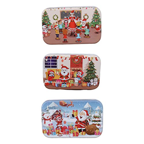 KOMBIUDA 3 Sets Weihnachtspuzzle Set Puzzles Lernspielzeug Weihnachtspuzzle Weihnachtsspielzeug Kinderspielzeug Lernspielzeug Kinderpuzzle Robin Board von KOMBIUDA
