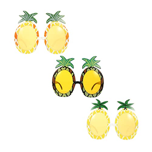 KOMBIUDA 3 Stück Ananas -Sonnenbrille Party Gläser brille für Form Ananaskostüm Brillen Neuartige Sonnenbrille hawaiianische lustige Sonnenbrille Neuheit Geburtstagsbrille Stk KOMBIUDA 3 Stück Ananas -Sonnenbrille Party Gläser brille für Form Ananaskostüm Brillen Neuartige Sonnenbrille hawaiianische lustige Sonnenbrille Neuheit Geburtstagsbrille Stk von KOMBIUDA