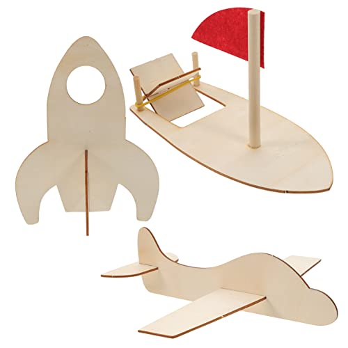 KOMBIUDA 3 Stück DIY Holzflugzeug Teiliges Unvollendetes Graffiti Modell für Kreativität Fördern und Malfähigkeiten Verbessern für Bastelkurse und Kinderpartys KOMBIUDA 3 Stück DIY Holzflugzeug Teiliges Unvollendetes Graffiti Modell für Kreativität Fördern und Malfähigkeiten Verbessern für Bastelkurse und Kinderpartys von KOMBIUDA