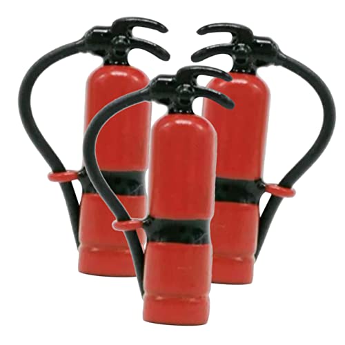 KOMBIUDA 3 Stück Feuerlöscher Miniatur Puppe Produkte Sukkulenten Strauß DIY mini Werkzeuge Mini-Anhänger aus Metall Hausdekor Mini-Hausverzierung Legierung rot von KOMBIUDA