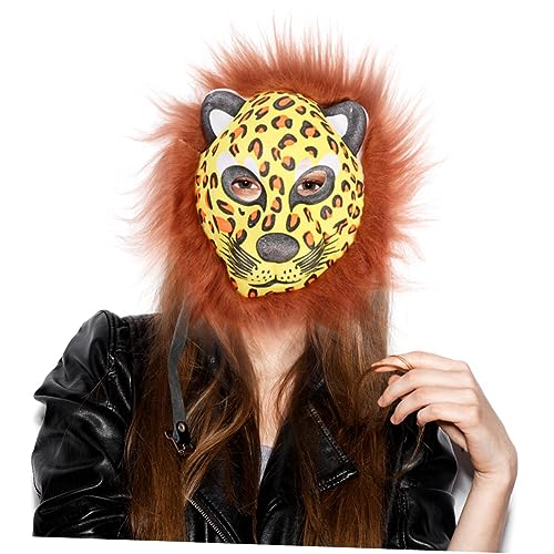KOMBIUDA Halloween-kostüme Zubehör-set Mit 3 Gepardenmasken Plüschmaterial Atmungsaktiv Bequem Zufällige Farbe von KOMBIUDA