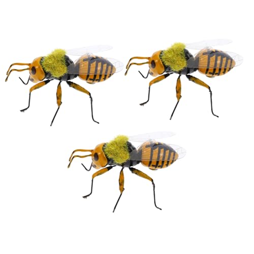 KOMBIUDA Wildbienenmodell Aus Abs Ton Und Eisendraht Langlebig Und Detailreich Als Garten Oder Schreibtischdekoration Sowie Lernspielzeug von KOMBIUDA