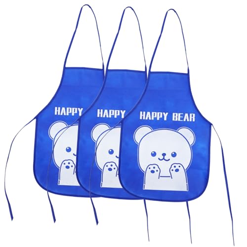 KOMBIUDA 3 Stück Kinderschürze Kochschürzen für Kleinkinder Kochen verkleiden Kit-Küche malschürze backschürze Kleinkindschürze Junge Schürzen für Stoff Blue KOMBIUDA 3 Stück Kinderschürze Kochschürzen für Kleinkinder Kochen verkleiden Kit-Küche malschürze backschürze Kleinkindschürze Junge Schürzen für Stoff Blue von KOMBIUDA