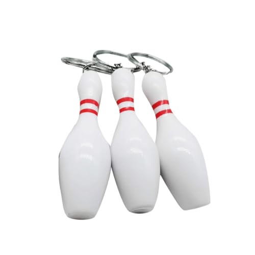 KOMBIUDA 3 Stück Mini Bowling Schlüsselanhänger aus Kunststoff Kreativer Anhänger und Praktischer Schlüsselhalter als Partydeko und Geschenk für Kindergeburtstag und Bowlingfans KOMBIUDA 3 Stück Mini Bowling Schlüsselanhänger aus Kunststoff Kreativer Anhänger und Praktischer Schlüsselhalter als Partydeko und Geschenk für Kindergeburtstag und Bowlingfans von KOMBIUDA