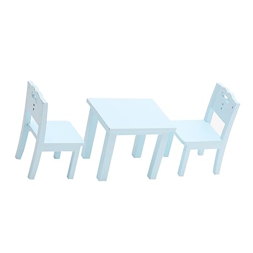 KOMBIUDA 3-TLG Mini-hausmöbel Satz Kindertischstuhl Simulationsmöbel Blau Naturmaterial Realistisch KOMBIUDA 3-TLG Mini-hausmöbel Satz Kindertischstuhl Simulationsmöbel Blau Naturmaterial Realistisch von KOMBIUDA