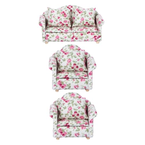 KOMBIUDA 3stücke Teiliges Miniatur Sofa Set Für Klassische Weiße Couch Mit Kissen Für Dekoration Und Spielzeugzimmer Perfektes Für KOMBIUDA 3stücke Teiliges Miniatur Sofa Set Für Klassische Weiße Couch Mit Kissen Für Dekoration Und Spielzeugzimmer Perfektes Für von KOMBIUDA
