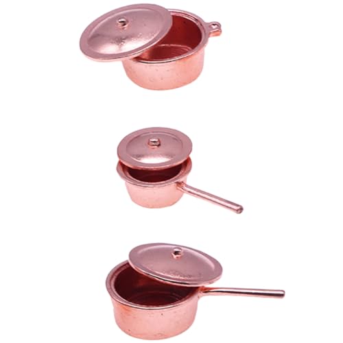 KOMBIUDA 3 Stück Nachahmung Topf Minihouse Miniaturtöpfe Fröhliche Minikocher Fröhliches Mini-kochgeschirr Minikocher Für Ornamente Miniaturtöpfe Dekoratives Mini-kochgeschirr Metall KOMBIUDA 3 Stück Nachahmung Topf Minihouse Miniaturtöpfe Fröhliche Minikocher Fröhliches Mini-kochgeschirr Minikocher Für Ornamente Miniaturtöpfe Dekoratives Mini-kochgeschirr Metall von KOMBIUDA