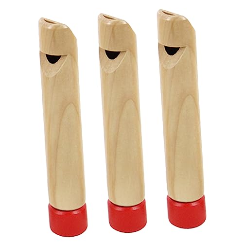 KOMBIUDA Frühpädagogisches Spielzeug Für Kinder 3er-pack Kinderpfeifen Aus Holz Sichere Und Robuste Musikinstrumente Für Jungen Und Mädchen von KOMBIUDA