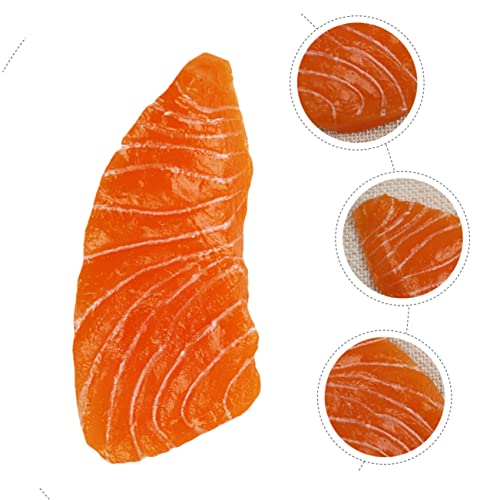 KOMBIUDA 3 Stück Simulation Lachs Lachsfälschung Lachsscheibe Künstlich Gefälschter Fisch Realistisches Simulationsessen Lachs-Modell Simuliertes Lachsdekor Lachs Requisiten Orange KOMBIUDA 3 Stück Simulation Lachs Lachsfälschung Lachsscheibe Künstlich Gefälschter Fisch Realistisches Simulationsessen Lachs-Modell Simuliertes Lachsdekor Lachs Requisiten Orange von KOMBIUDA