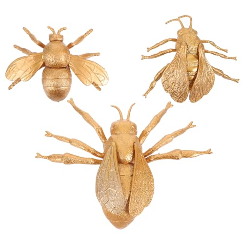 KOMBIUDA 3 Stück Simulierte Bienenschwimmer Insekten zabawki stymulujące rozwój Naturgetreue -Insekten realistisches Tiermodellspielzeug Figuren PVC Golden KOMBIUDA 3 Stück Simulierte Bienenschwimmer Insekten zabawki stymulujące rozwój Naturgetreue -Insekten realistisches Tiermodellspielzeug Figuren PVC Golden von KOMBIUDA