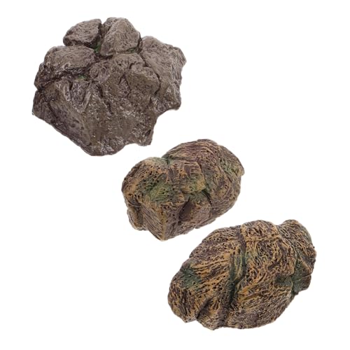 KOMBIUDA 3stücke Teiliges Resin Dekorative Steine Für Bonsai Und Aquarien Landschaftsornamente Für Innenräume Pflegeleichte Kunststeine Für Garten Und Terrarium KOMBIUDA 3stücke Teiliges Resin Dekorative Steine Für Bonsai Und Aquarien Landschaftsornamente Für Innenräume Pflegeleichte Kunststeine Für Garten Und Terrarium von KOMBIUDA