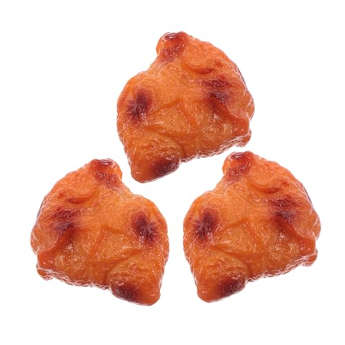 KOMBIUDA 3 Stück Simuliertes Chicken-Nugget-Modell Simuliertes Essen Gefälschtes Realistisches Essen Brathähnchen Prop Essen Künstliches Huhn Fake Food Als Küchendeko PVC Orange KOMBIUDA 3 Stück Simuliertes Chicken-Nugget-Modell Simuliertes Essen Gefälschtes Realistisches Essen Brathähnchen Prop Essen Künstliches Huhn Fake Food Als Küchendeko PVC Orange von KOMBIUDA