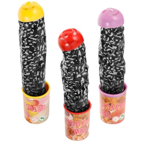 KOMBIUDA 3 Stück Spring Frühlingsschlangenspielzeug Springen Lustig Party Erwachsene Chip Kann Streich Verängstigt Süßigkeiten Scherzüberraschung Kann Frühlingsschlange Streich Klein Yellow von KOMBIUDA