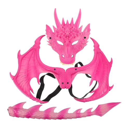 KOMBIUDA 3 Stück Teiliges Drachen Kostüm Set Halloween mit Flügeln und Maske Leichtes Dinosaurier Cosplay für Party Rollenspiele und Festliche Verkleidung KOMBIUDA 3 Stück Teiliges Drachen Kostüm Set Halloween mit Flügeln und Maske Leichtes Dinosaurier Cosplay für Party Rollenspiele und Festliche Verkleidung von KOMBIUDA