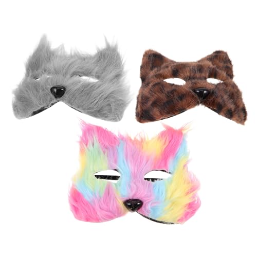 KOMBIUDA 3 Stück Teiliges Fuchsmasken Weichem Plüsch Kuschelige Tierkostüm-masken für Rollenspiele und Cosplay Unisex Partyverkleidung für Halloween Karneval Geburtstagsfeiern und KOMBIUDA 3 Stück Teiliges Fuchsmasken Weichem Plüsch Kuschelige Tierkostüm-masken für Rollenspiele und Cosplay Unisex Partyverkleidung für Halloween Karneval Geburtstagsfeiern und von KOMBIUDA
