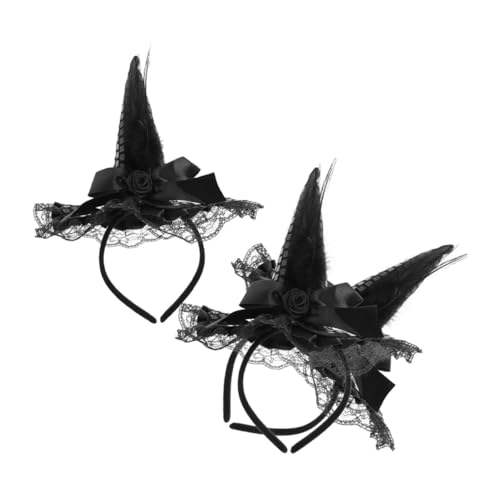 KOMBIUDA 3 Stück Teiliges Hexenhut Haarreif mit Glitzer Spitze Flexible Halloween Haar-accessoires für Damen Leichtes Praktisches Kostümzubehör für Party Cosplay und Festliche Anlässe KOMBIUDA 3 Stück Teiliges Hexenhut Haarreif mit Glitzer Spitze Flexible Halloween Haar-accessoires für Damen Leichtes Praktisches Kostümzubehör für Party Cosplay und Festliche Anlässe von KOMBIUDA