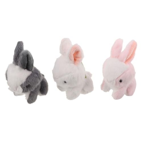 KOMBIUDA 3 Stück Teiliges Mini Plüsch-hase Schlüsselanhänger Weicher Flausch-bunny für Rucksack Taschen-deko Charmantes Geburtstagsgeschenk Vielseitiger Anhänger für Schüler Kindergarten KOMBIUDA 3 Stück Teiliges Mini Plüsch-hase Schlüsselanhänger Weicher Flausch-bunny für Rucksack Taschen-deko Charmantes Geburtstagsgeschenk Vielseitiger Anhänger für Schüler Kindergarten von KOMBIUDA