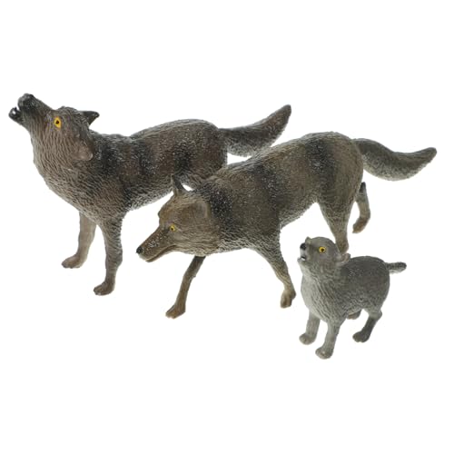 KOMBIUDA 3 Stück Teiliges Wolf Figur Set Kunststoff Detailgetreue Wildtier Modelle Dekorative Tierfiguren für Realistische Wald und Wolf Ornamente Vielseitige Heimdekoration KOMBIUDA 3 Stück Teiliges Wolf Figur Set Kunststoff Detailgetreue Wildtier Modelle Dekorative Tierfiguren für Realistische Wald und Wolf Ornamente Vielseitige Heimdekoration von KOMBIUDA